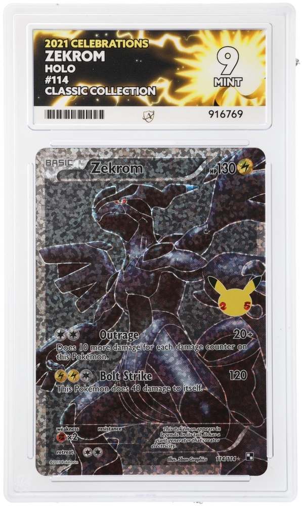 Zekrom - 114/114 - Celebrations - Classic Collection - Ace Graded Card 9 - #916769