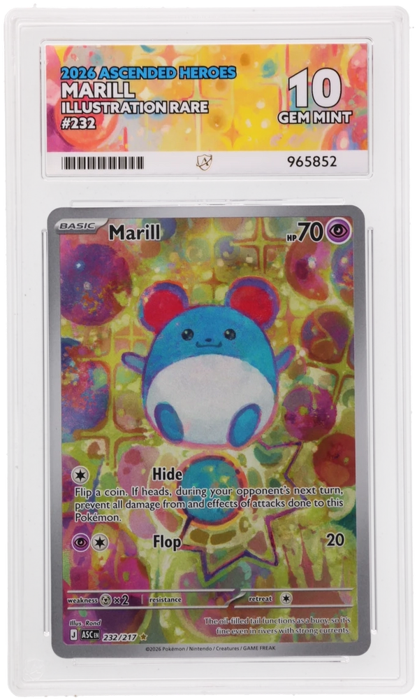 Marill - 232/217 - Ascended Heroes - ACE Graded Card 10 - #965852