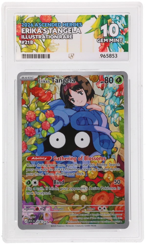 Erika's Tangela - 218/217 - Ascended Heroes - ACE Graded Card 10 - #965853