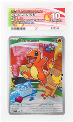Bulbasaur & Charmander & Squirtle - 037 & 038 & 039 - Black  Star Promo - ACE Graded Card 10 - #977313 & 977311 & 977310
