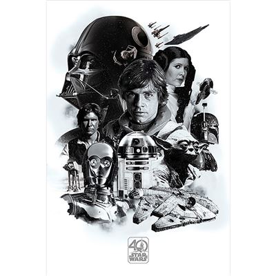 Maxi Poster - Star Wars 40TH Anniversary (Montage)