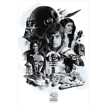 Maxi Poster - Star Wars 40TH Anniversary (Montage)