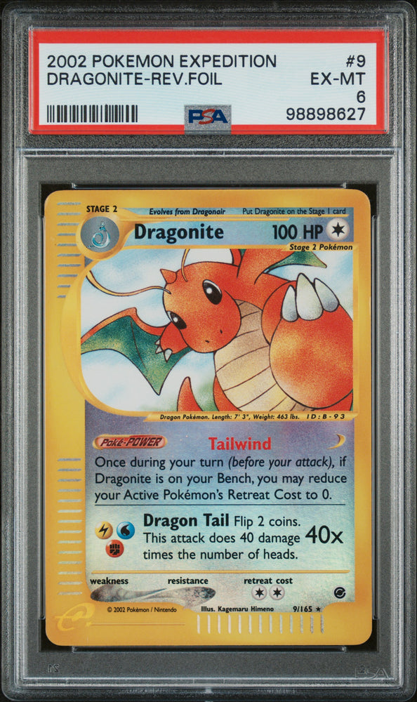Dragonite - 9/165 - Expedition - Holo - PSA Graded Card 6 - #98898627