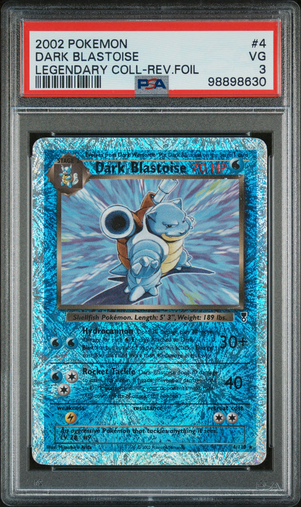Blastoise - 4/110 - Legendary Collection - Reverse Holo - PSA Graded Card 3 - #98898630
