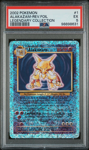 Alakazam - 1/110 -Legendary Collection - Reverse Holo - PSA Graded Card 5 - #98898631