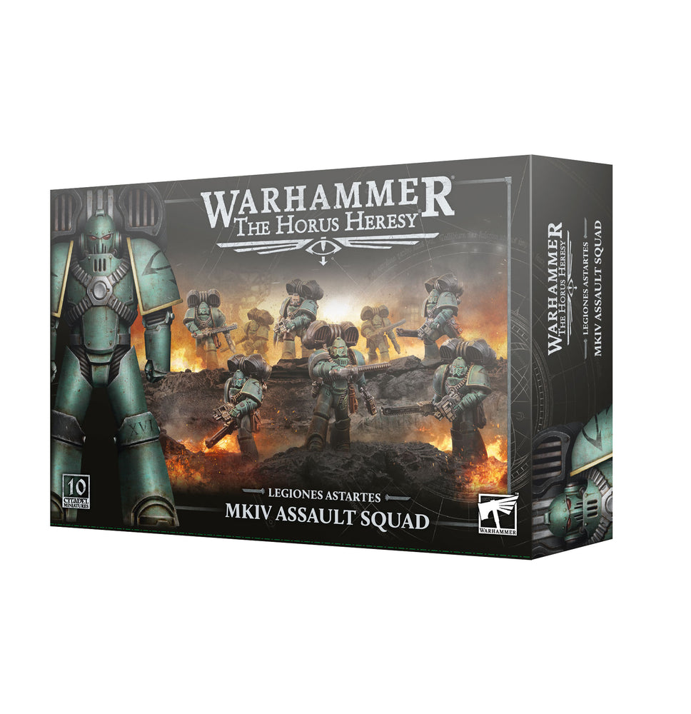 THE HORUS HERESY: LEGIONES ASTARTES: MKIV ASSAULT SQUAD ** RELEASES 08/08/2029 **