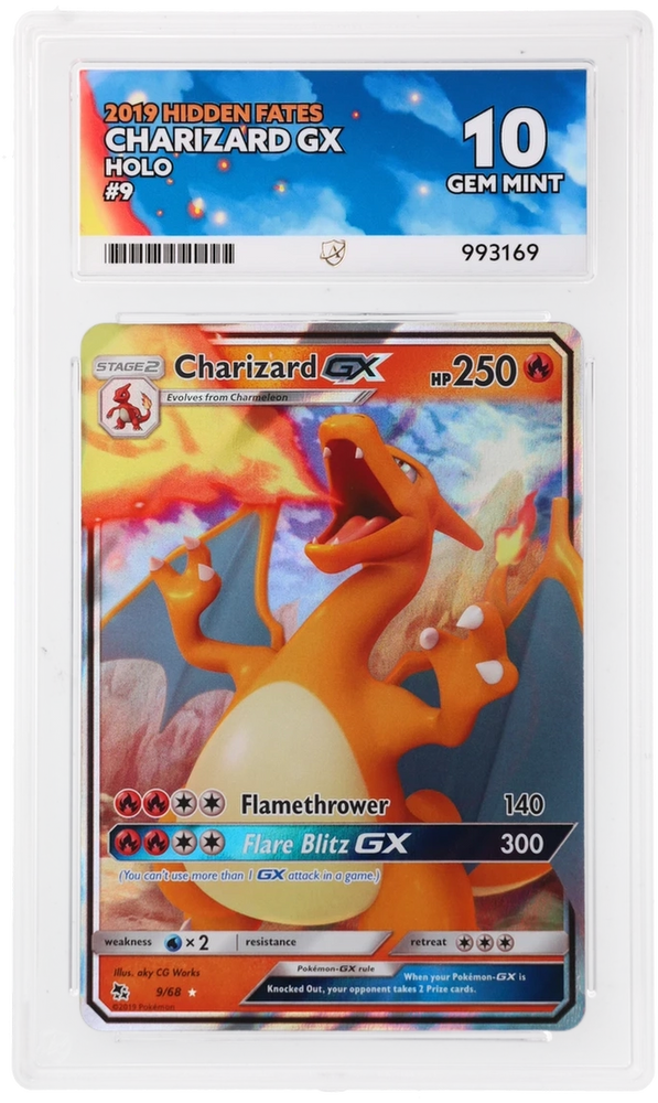 Charizard GX - 9/68 - Hidden Fates - ACE Graded Card 10 - #993169