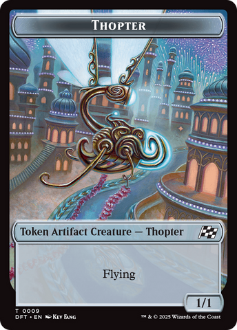 Servo // Thopter (0009) Double-Sided Token [Aetherdrift Tokens]