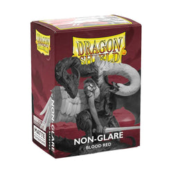Dragon Shield - Non-Glare Standard Size Sleeves 100pk Blood Red