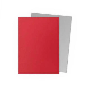Dragon Shield - Dual Matte Standard Size Sleeves 100pk - Crimson & Silver
