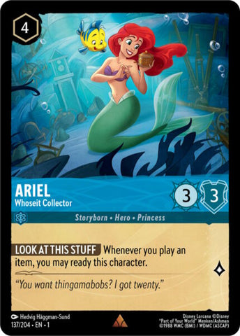 Disney Lorcana: First Chapter - Ariel: Whoseit Collector - 137/204 - Foil