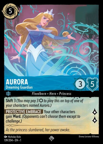 Disney Lorcana: First Chapter - Aurora: Dreaming Guardian - 139/204 - Foil