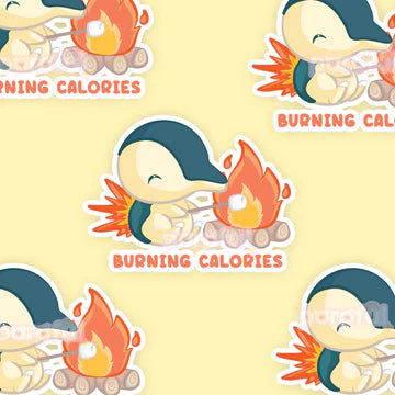 Poroful Stickers - Vinyl 3" Sticker Pokemon - Burning Calories