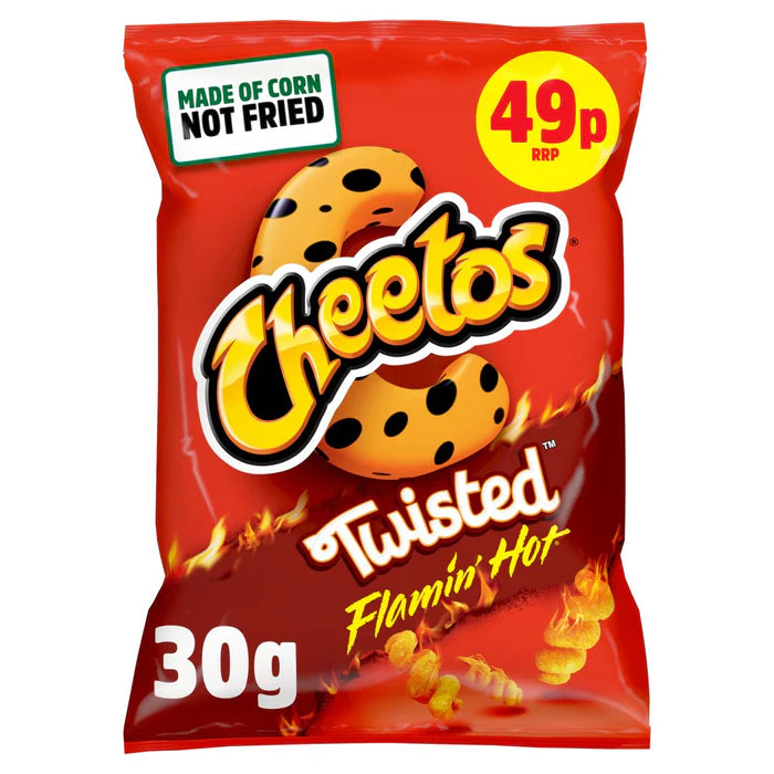 Cheetos Twisted Flamin Hot Flavour 30g