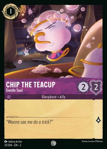 Disney Lorcana: Rise of the Floodborn - Chip The Teacup – Gentle Soul - 37/204