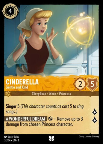 Disney Lorcana: First Chapter - Cinderella: Gentle And Kind - 3/204 - Foil