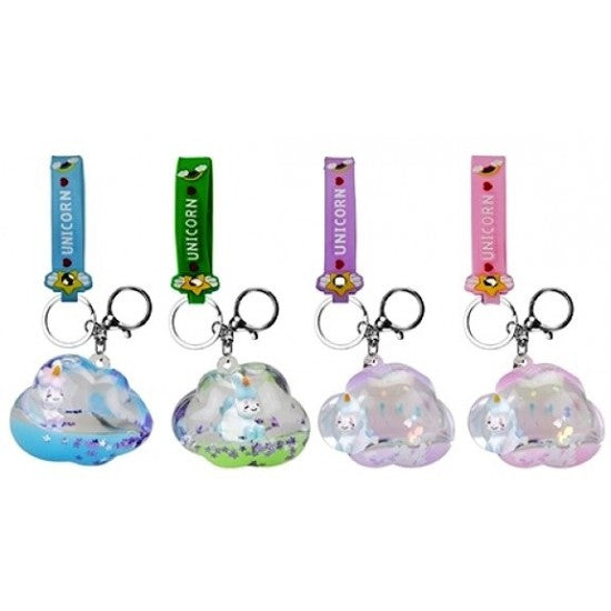 Mochi Cloud Charm Keyring with Strap