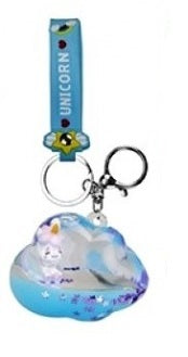 Mochi Cloud Charm Keyring with Strap