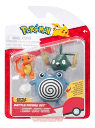 Pokemon 3-pack Battle Figure -  Charmander, Poliwhirl & Trubbish
