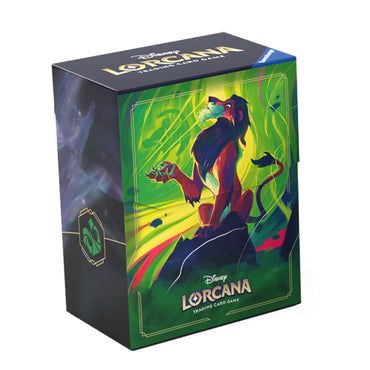 DISNEY LORCANA TRADING CARD GAME – AZURITE SEAS – DECK BOX - SCAR ** RELEASED 27/11/24 **