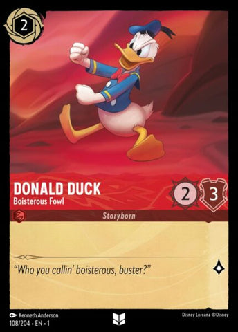 Disney Lorcana: First Chapter - Donald Duck: Boisterous Fowl - 108/204 - Foil