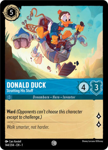 Disney Lorcana: First Chapter - Donald Duck: Strutting His Stuff - 144/204 - Foil