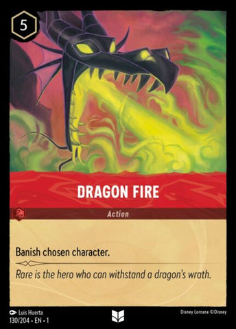 Disney Lorcana: First Chapter - Dragon Fire - 130/204 - Foil