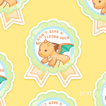 Poroful Stickers - Vinyl 3" Sticker Pokemon - Don't give a flying f*
