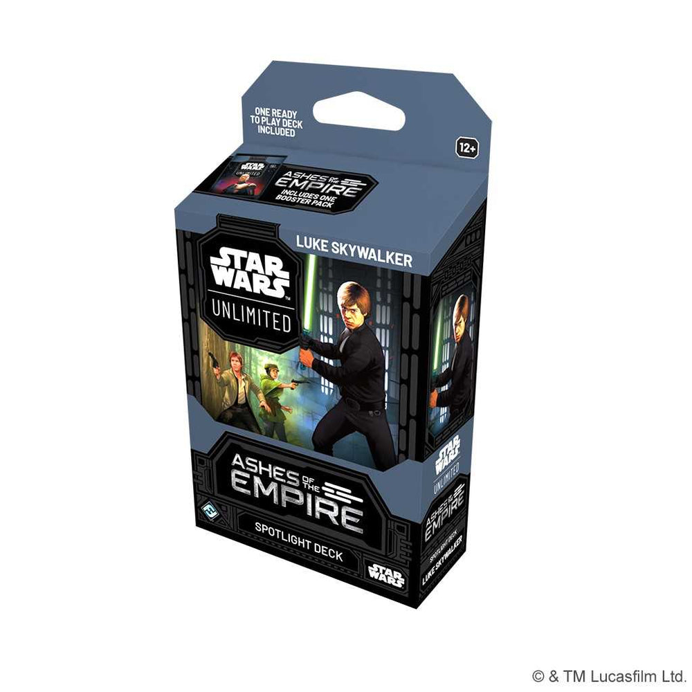 Star Wars: Unlimited - Ashes of the Empire Spotlight Deck Display - Luke ** RELEASES 17/07/2026 **