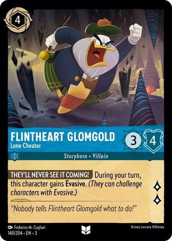 Disney Lorcana: Into The Inklands - Flintheart Glomgold – Lone Cheater - 140/204