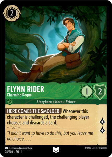 Disney Lorcana: First Chapter - Flynn Rider: Charming Rouge - 74/204 - Foil