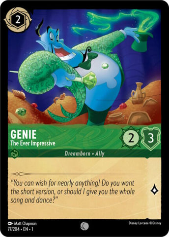 Disney Lorcana: First Chapter - Genie: The Ever Impressive - 77/204 - Foil