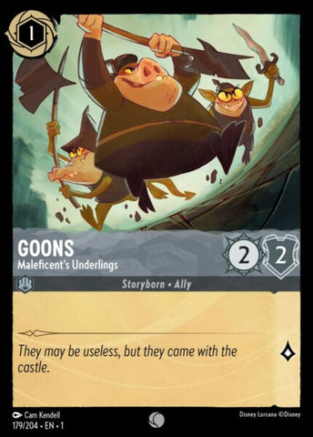Disney Lorcana: First Chapter - Goons: Maleficent's Underlings - 179/204 - Foil