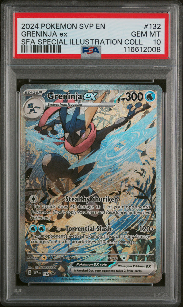 Greninja ex - 132 - Black Star Promo - PSA Graded Card 10 - #116612008