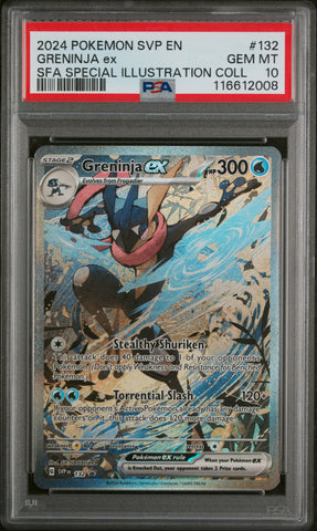 Greninja ex - 132 - Black Star Promo - PSA Graded Card 10 - #116612008