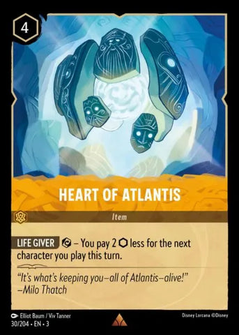 Disney Lorcana: Into The Inklands - Heart of Atlantis - 30/204
