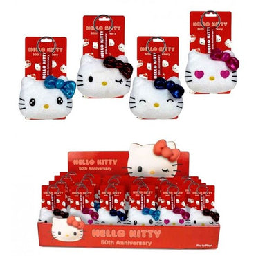 HELLO KITTY: Head Keychain 7CM PLUSH ASSORTMENT