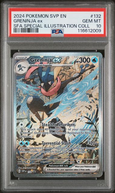 Greninja ex - 132 - Black Star Promo - PSA Graded Card 10 - #116612009