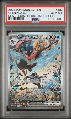 Greninja ex - 132 - Black Star Promo - PSA Graded Card 10 - #116612009