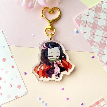 Demon Girl Keychain by Poroful