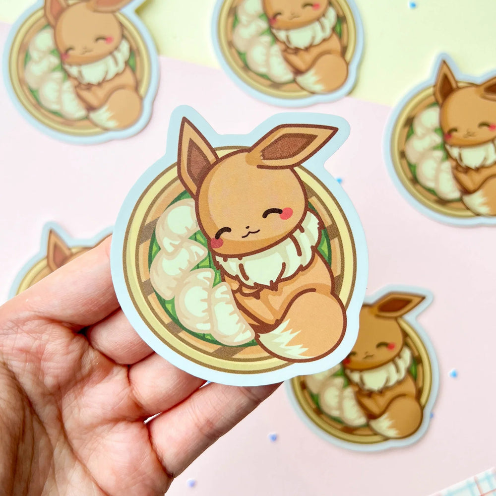 Poroful Stickers - Vinyl 3" Sticker Pokemon - Dim Sum Eevee
