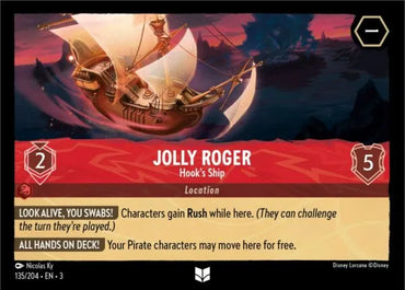 Disney Lorcana: Into The Inklands - Jolly Roger – Hook’s Ship - 135/204