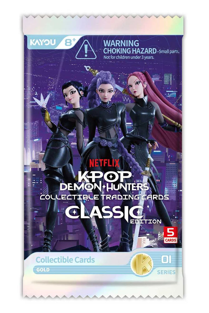 KPop Demon Hunters: Collectible Trading Cards - Classic Edition Foil Booster Pack - Series 1