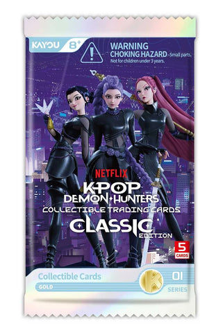 KPop Demon Hunters: Collectible Trading Cards - Classic Edition Foil Booster Pack - Series 1
