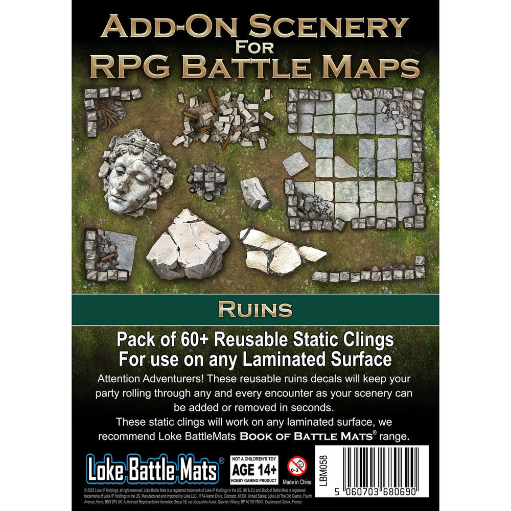 Add-On Scenery For RPG Battle Maps: Ruins
