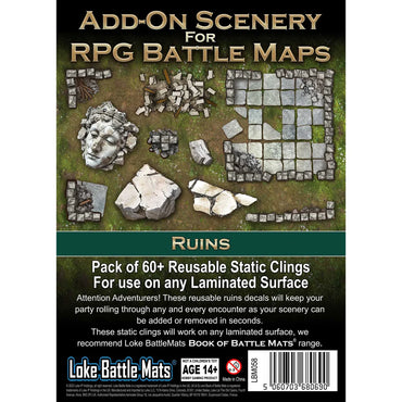 Add-On Scenery For RPG Battle Maps: Ruins