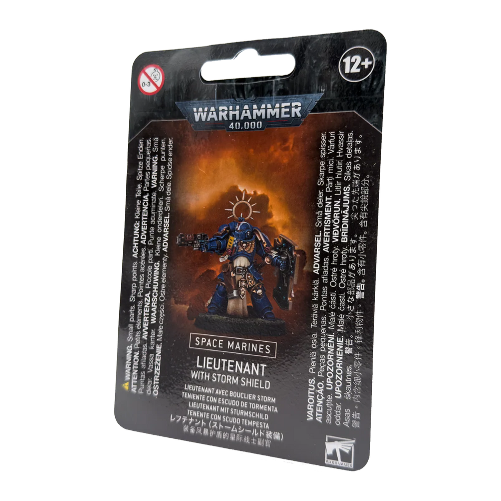 SPACE MARINES: PRIMARIS LIEUTENANT WITH STORM SHIELD