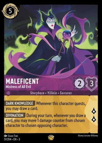 Disney Lorcana: Into The Inklands - Maleficent – Mistress of All Evil - 51/204