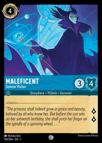 Disney Lorcana: First Chapter - Maleficent: Sinister Visitor - 150/204 - Foil