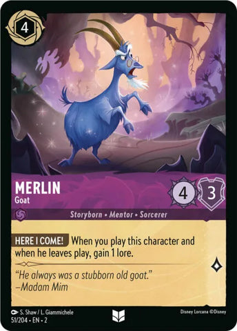 Disney Lorcana: Rise of the Floodborn - Merlin – Goat - 51/204